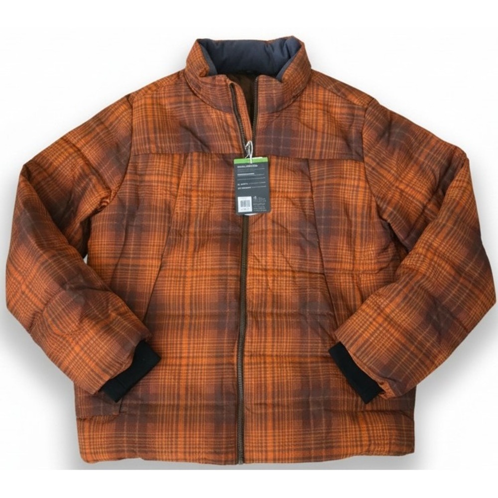 NWT Alpine Design Rust Brown 650 Fill Power‎ Down Puffer Jacket Mens Large